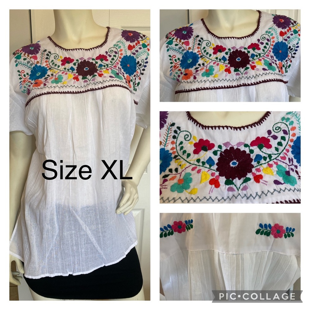 🇲🇽 NWT Traditional Mexican blouse.